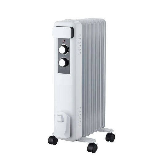 HKM-487635 Electric Oil Filled Radiator Heater with Adjustable Thermostat and Overheat Protection for Winter Heating