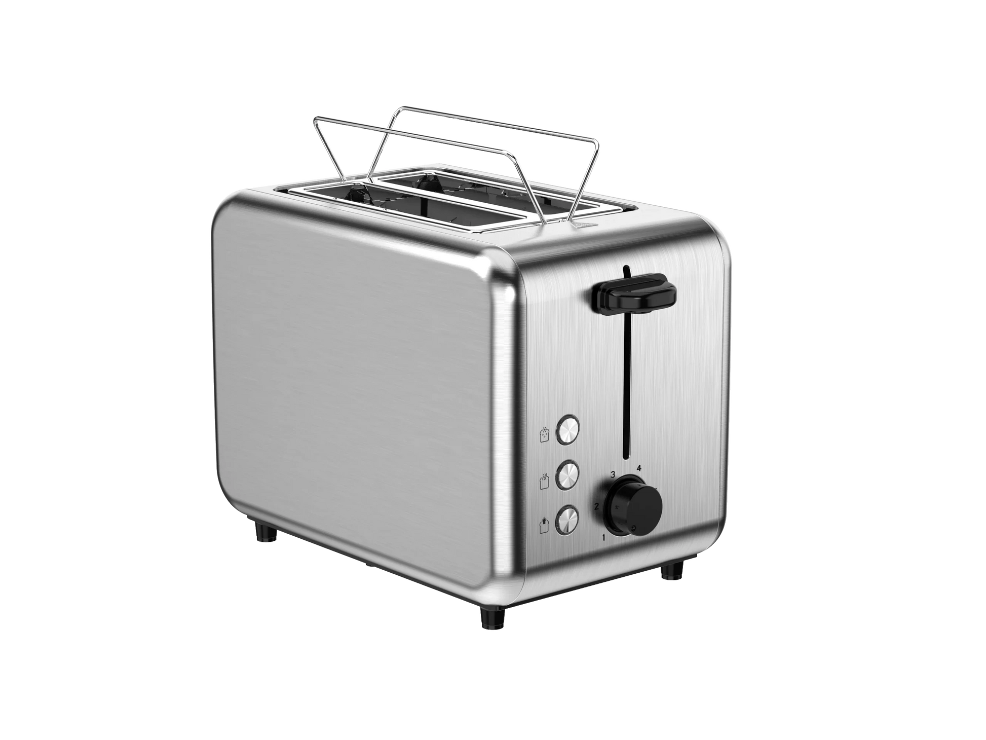 HKM-487763 Stainless Steel Electric Pop-Up Toaster for Bread and Sandwiches