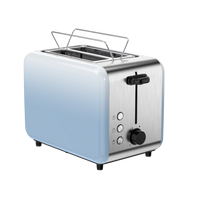 HKM-487763 Stainless Steel Electric Pop-Up Toaster for Bread and Sandwiches