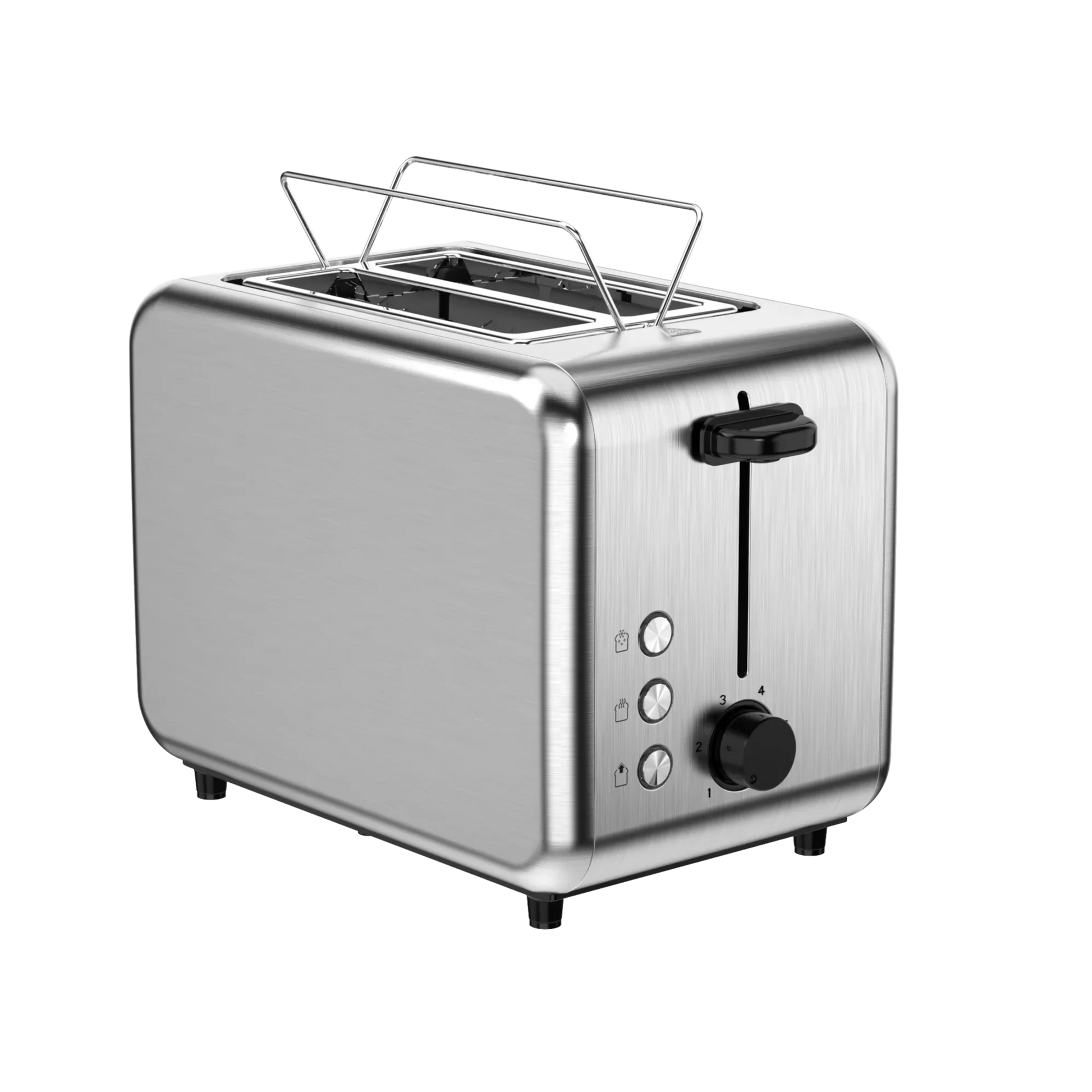 HKM-487763 Stainless Steel Electric Pop-Up Toaster for Bread and Sandwiches