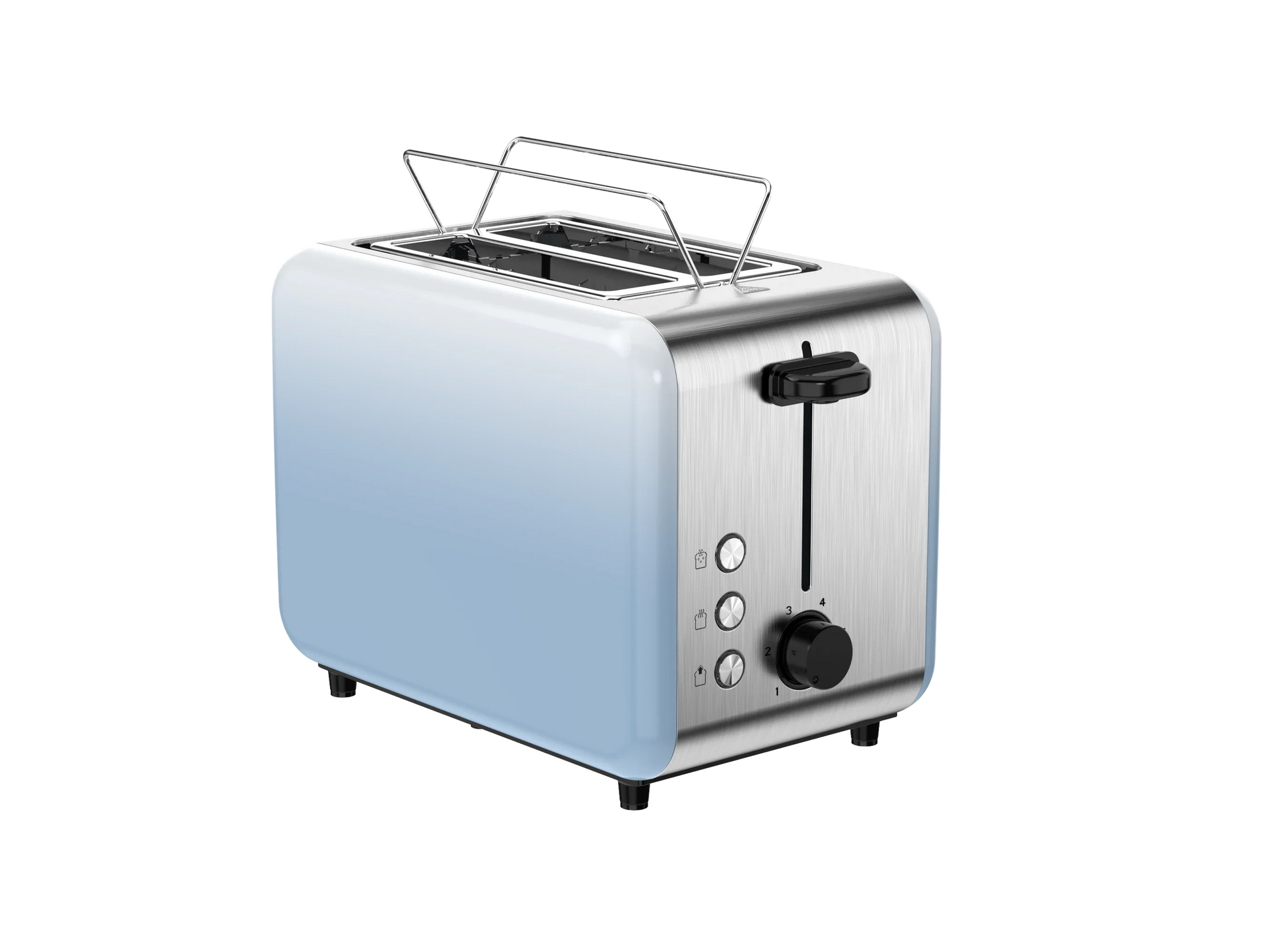 HKM-487763 Stainless Steel Electric Pop-Up Toaster for Bread and Sandwiches