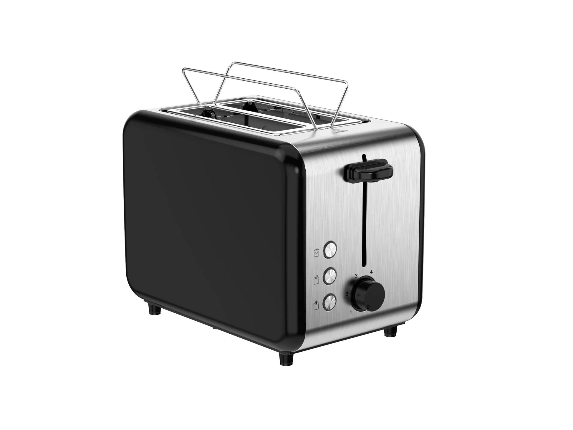 HKM-487763 Stainless Steel Electric Pop-Up Toaster for Bread and Sandwiches