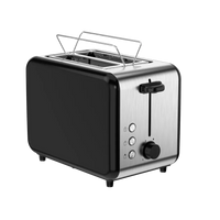 HKM-487763 Stainless Steel Electric Pop-Up Toaster for Bread and Sandwiches