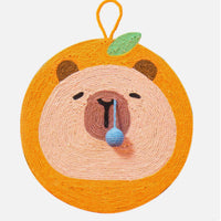 HKM-4877885 Fruit Dolphin Sisal Wall Cat Scratch Board - Wear-Resistant Hemp Rope & EVA Backboard, Various Sizes Available