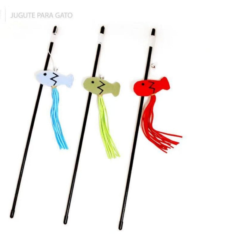 HKM-4878525 Interactive Cat Fishing Rod Teaser Toy for Engaging Playtime