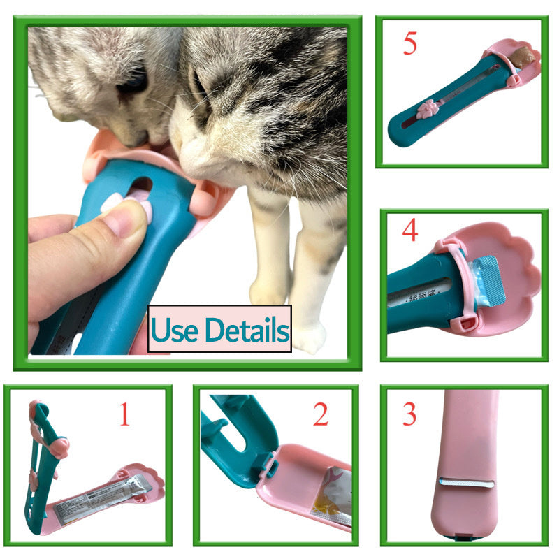 HKM-4879165 Pet Food Scoop and Dispenser for Cats and Dogs – Perfect for Treats, Liquids, and Cereal