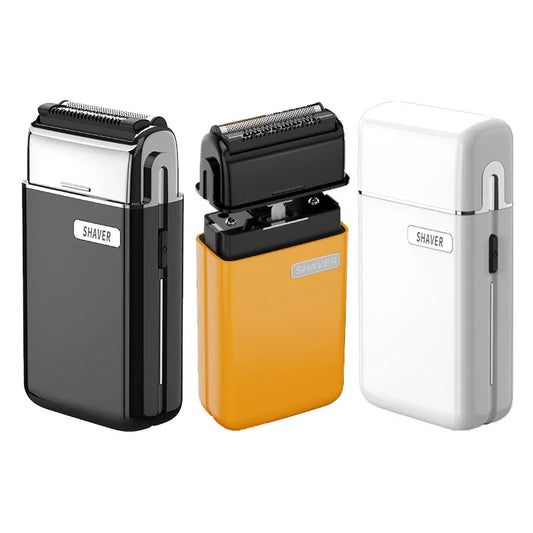 HKM-488339 Portable Waterproof Electric Shaver with Triple Blade for Men