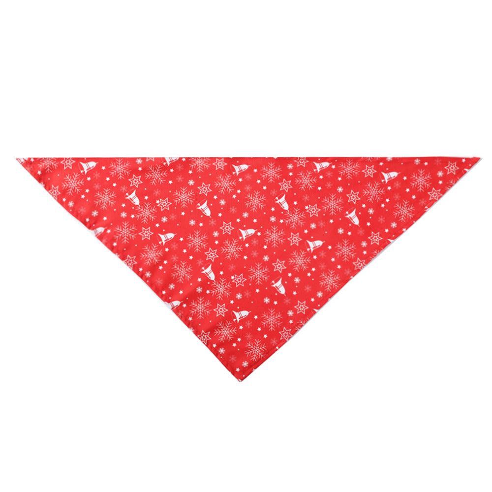HKM-4884029 Stylish Christmas Pet Scarf for Dogs and Cats - Festive Designs Available, Neck Size 20-46CM