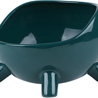 HKM-4884925 Ceramic Cat and Small Dog Food Bowl with Four-Legged Stability and Wide-Mouth Design