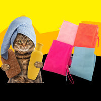 HKM-4885309 Adjustable Cat Grooming Bag for Bathing, Nail Trimming, and Care - Breathable Polyester Mesh Design