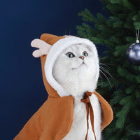 HKM-4885821 Cozy Polar Fleece Cloak for Cats - Ideal for Winter Warmth and Comfort