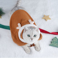 HKM-4885821 Cozy Polar Fleece Cloak for Cats - Ideal for Winter Warmth and Comfort