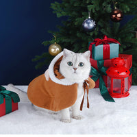 HKM-4885821 Cozy Polar Fleece Cloak for Cats - Ideal for Winter Warmth and Comfort