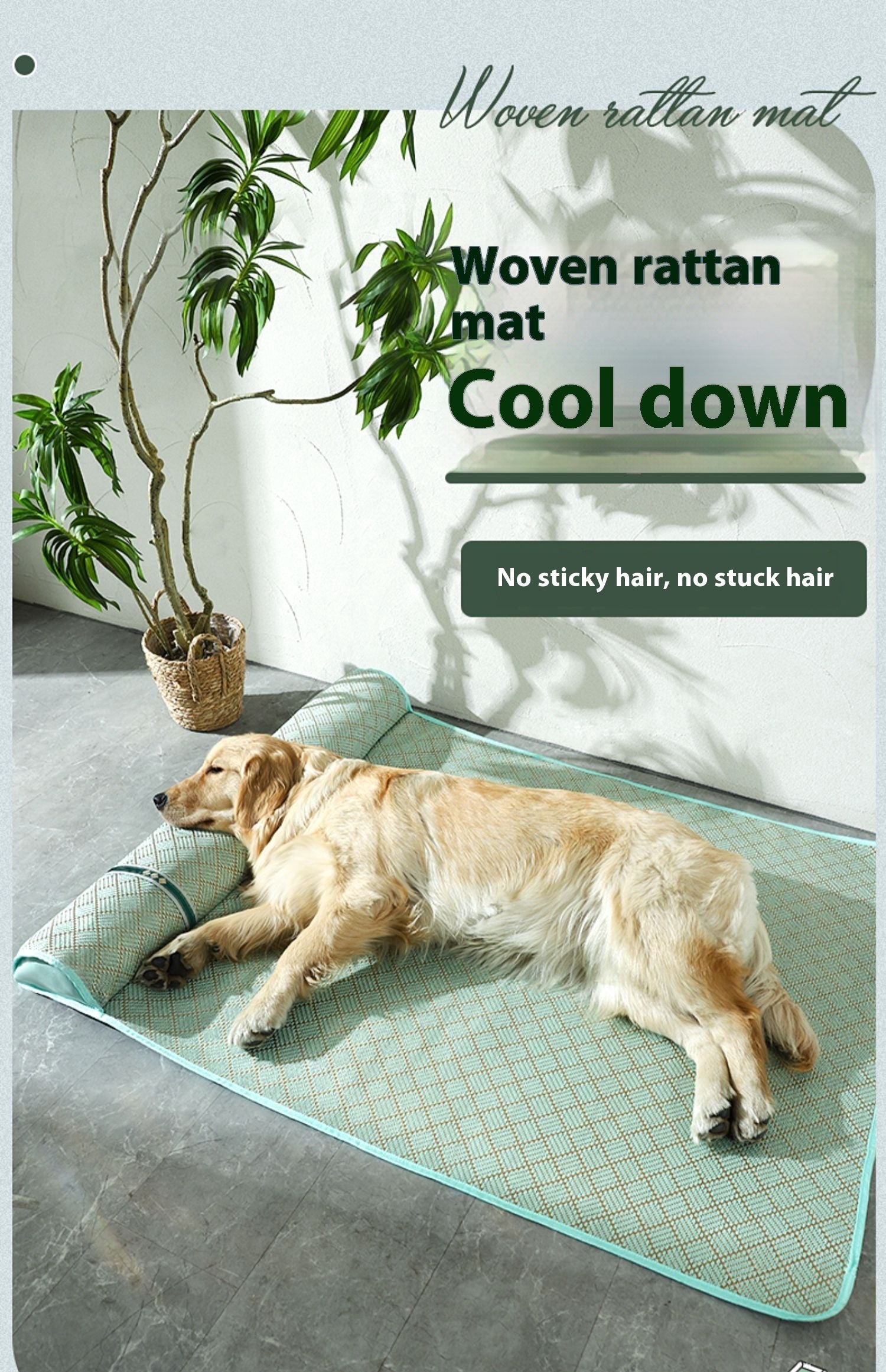 HKM-4887485 Comfortable Summer Dog Mat for Large Breeds - XL, 2XL, 3XL Options Available