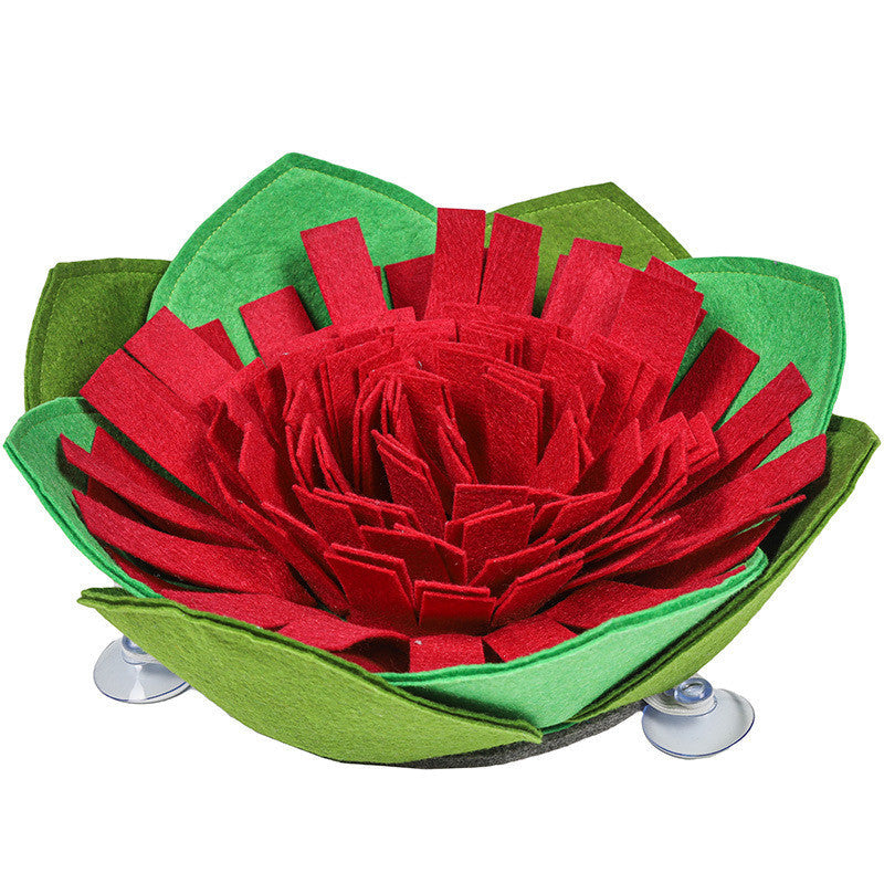HKM-4888253 Flower-Shaped Dog Training Mat with Suction Cups for Weight Loss and Sniffing Activity