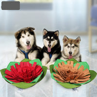 HKM-4888253 Flower-Shaped Dog Training Mat with Suction Cups for Weight Loss and Sniffing Activity