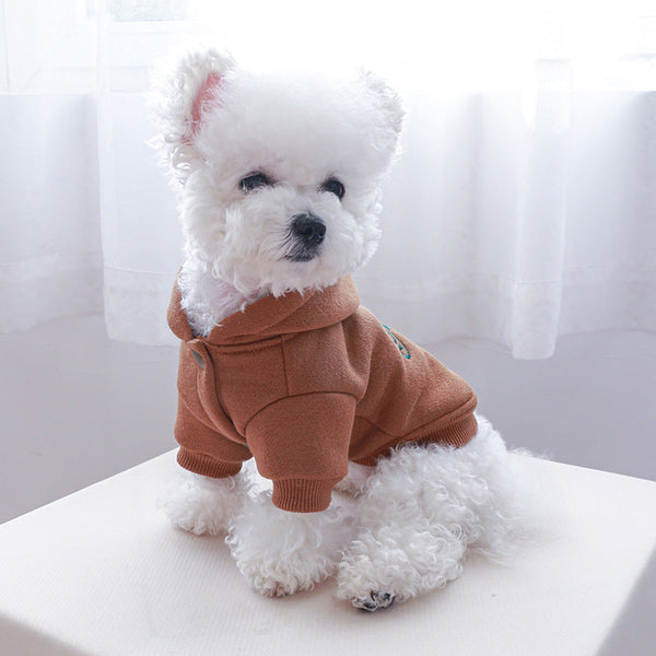 HKM-4888509 Baby Sweater Leggings for Small and Medium Dogs in Curry - Comfortable Polyester Material