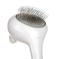 HKM-4889021 Pet Grooming Comb with Long and Short Needle Design for Gentle Hair Detangling and Skin Protection