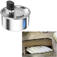 HKM-4889277 Stainless Steel Cat and Dog Water Fountain with Nine-Gear Temperature Control
