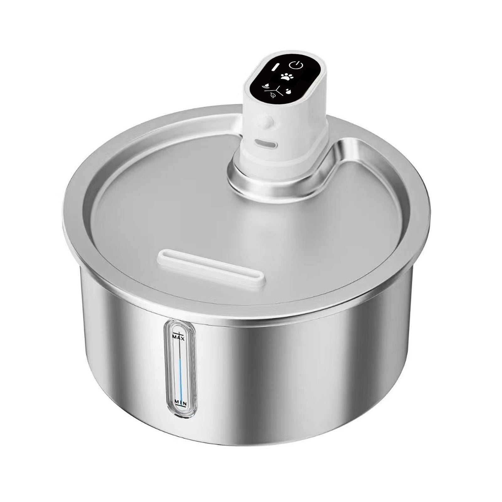 HKM-4889277 Stainless Steel Cat and Dog Water Fountain with Nine-Gear Temperature Control