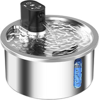 HKM-4889277 Stainless Steel Cat and Dog Water Fountain with Nine-Gear Temperature Control