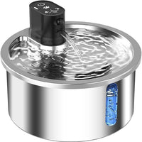 HKM-4889277 Stainless Steel Cat and Dog Water Fountain with Nine-Gear Temperature Control