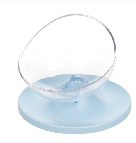 HKM-4889405 Adjustable Three-Angle Cat Bowl - Small Size in White, Pink, and Blue