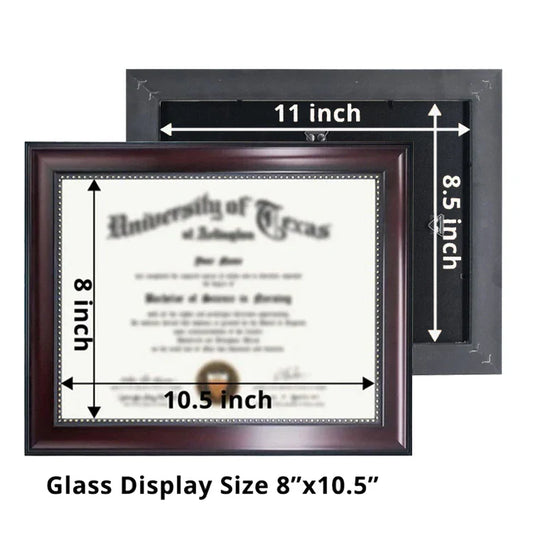 HKM-489043 A4 Graduation Certificate and Diploma Frame with Plastic and Metal Design