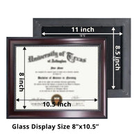 HKM-489043 A4 Graduation Certificate and Diploma Frame with Plastic and Metal Design