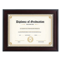 HKM-489043 A4 Graduation Certificate and Diploma Frame with Plastic and Metal Design