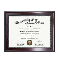 HKM-489043 A4 Graduation Certificate and Diploma Frame with Plastic and Metal Design