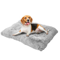 HKM-4890685 Plush Portable Large Dog Sofa Bed - Washable Pet Kennel with Sleep Protector