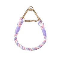HKM-4891197 Braided Cotton Dog Collar - Explosion-Proof, All-Season Fit for Sizes S, M, L
