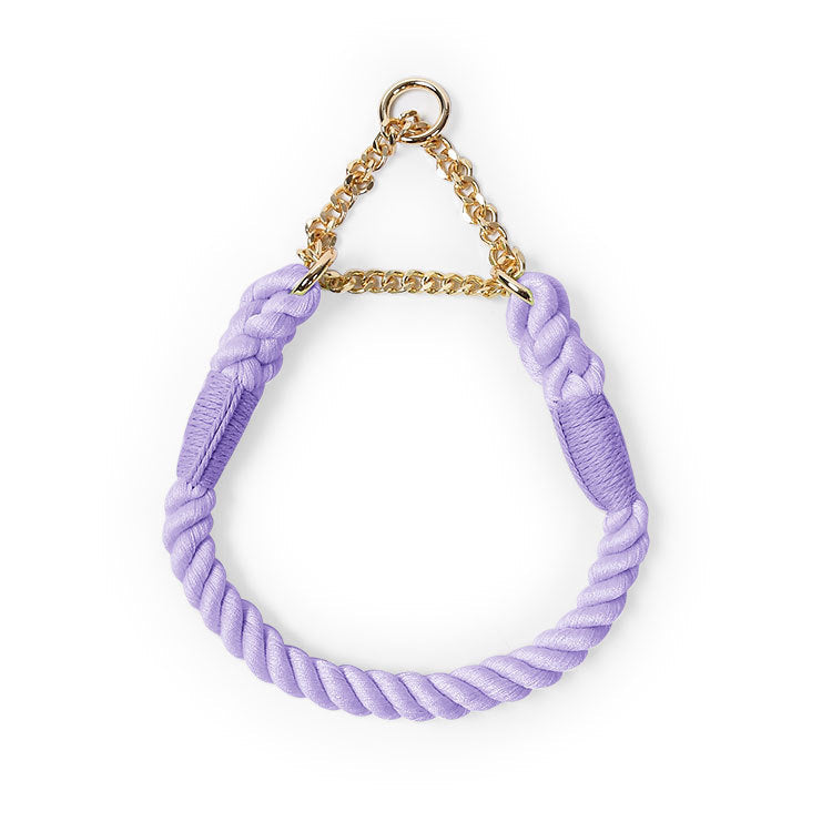 HKM-4891197 Braided Cotton Dog Collar - Explosion-Proof, All-Season Fit for Sizes S, M, L