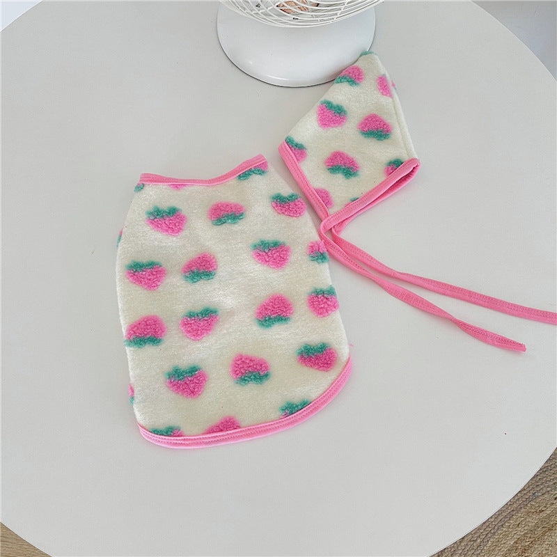HKM-4891581 Wool Blend Autumn and Winter Vest for Christmas - Available in Cherry, Strawberry, Plum, and Mickey Colors