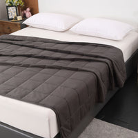 HKM-489171 Cotton Gravity Blanket for Deep Sleep - Dark Gray, Multiple Weights Available