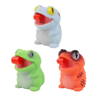 HKM-489171 Creative Cartoon Chameleon Squeeze Toy with Rolling Tongue for Stress Relief