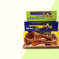 HKM-4891837 Long Lasting Beef Marrow Bone Dog Snacks - Small, Medium, Large Sizes Available
