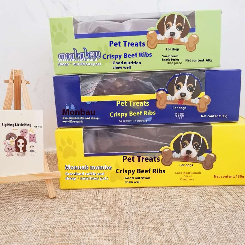 HKM-4891837 Long Lasting Beef Marrow Bone Dog Snacks - Small, Medium, Large Sizes Available