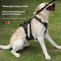 HKM-4892477 Durable Oxford Cloth Dog Chest Strap with Hand Holding Rope for Big Dogs