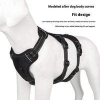 HKM-4892477 Durable Oxford Cloth Dog Chest Strap with Hand Holding Rope for Big Dogs