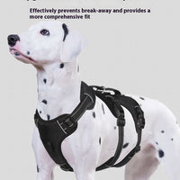 HKM-4892477 Durable Oxford Cloth Dog Chest Strap with Hand Holding Rope for Big Dogs