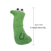 HKM-4892861 Cat Plush Toy with Catnip - Bite-Resistant Interactive Animal Design, Various Colors Available