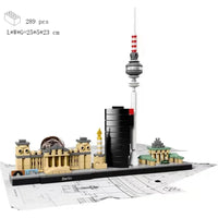 HKM-489299 Creative Miniature Skyline Building Block Set for Kids and Adults - City Decor Model