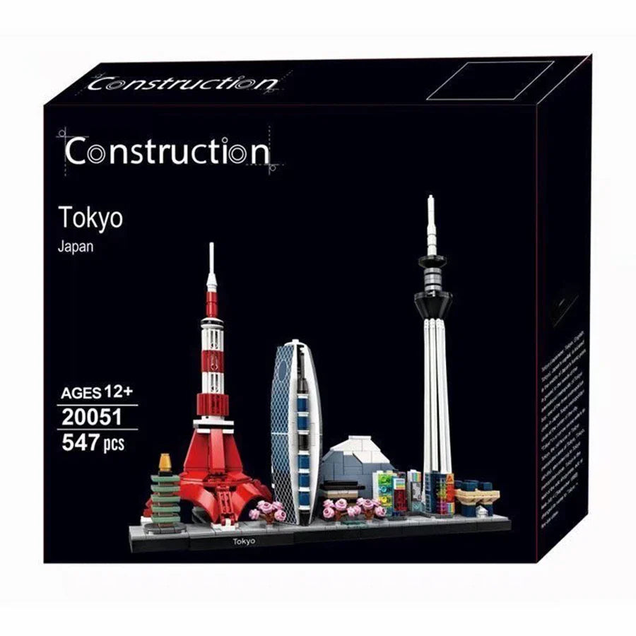 HKM-489299 Creative Miniature Skyline Building Block Set for Kids and Adults - City Decor Model