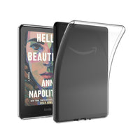 HKM-489363 Transparent Protective Case for Kindle Paperwhite 6/7" and Other Models - Soft TPU Design