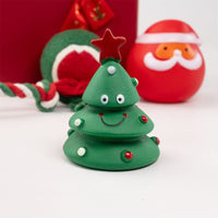 HKM-4894013 Christmas Themed Dog Toy Set - Bite-Resistant Vinyl Toys with Various Fun Designs