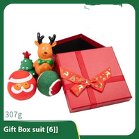 HKM-4894013 Christmas Themed Dog Toy Set - Bite-Resistant Vinyl Toys with Various Fun Designs