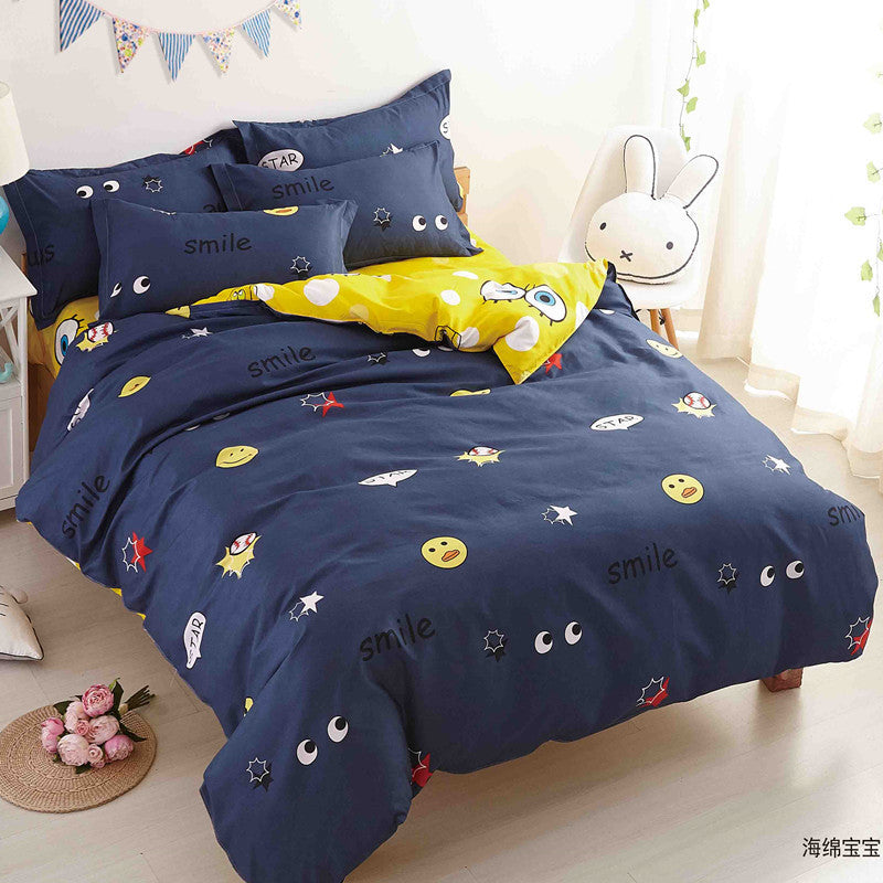HKM-489491 Three-Piece and Four-Piece Bedding Sets in Various Designs and Sizes