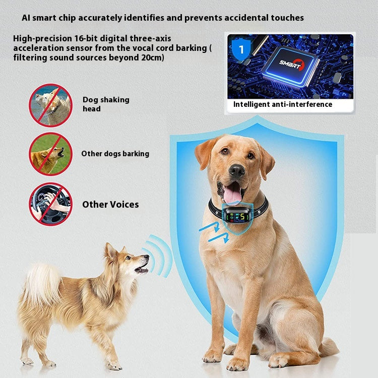 HKM-4895165 Automatic Anti-Bark Device with Remote Control and Electric Shock Collar for Dog Training